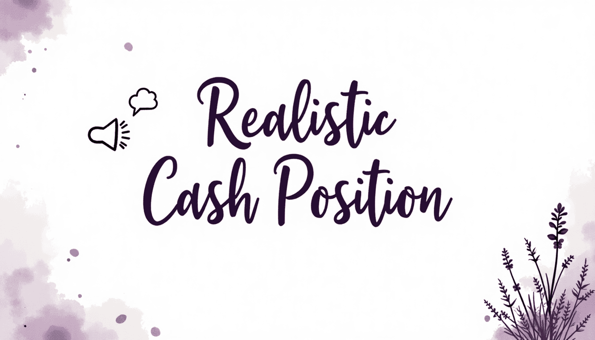 Cover for blog 'Realistic Cash Position'