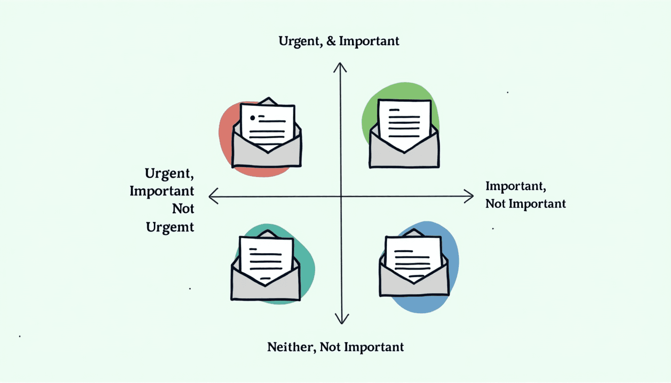 Eisenhower Matrix for email prioritization